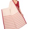 Red and White Begumpuri Printed Cotton Saree