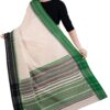 black & green Begumpuri Printed Cotton Saree