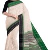 black & green Begumpuri Printed Cotton Saree