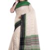 black & green Begumpuri Printed Cotton Saree