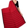 Red & Black Begumpuri Cotton Saree