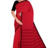 Red & Black Begumpuri Cotton Saree