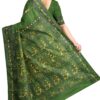 Baluchari Silk Saree - Green & Yellow