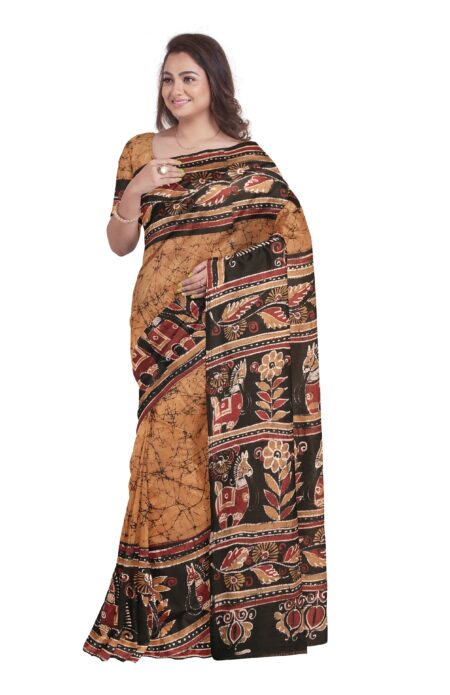 Authentic Batik Silk Saree