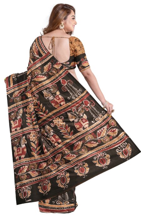 Authentic Batik Silk Saree