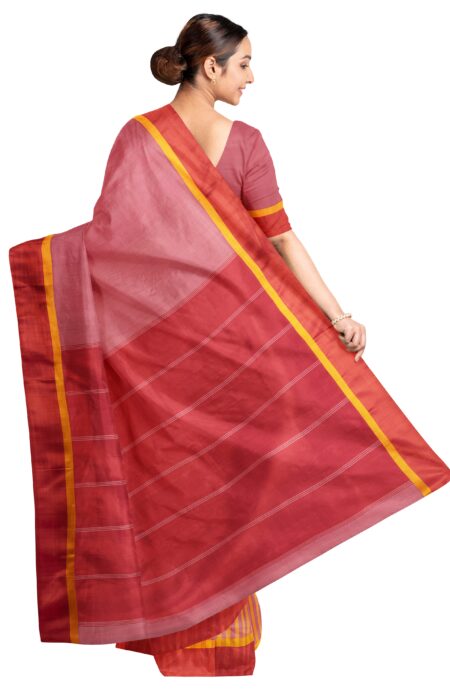 Rose petal colour Garod Silk Saree