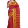 Red Yellow Garod Silk Saree