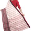 black and red Handwoven Dhaniakhali Cotton Saree