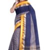 Powder Blue Handwoven Dhaniakhali Cotton Saree