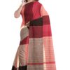 Red & Black Kantha Cotton Saree